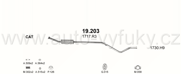 PEUGEOT 307 1.6 HATCHBACK 5/2005-12/2007 1587ccm 81kW / 110HP KAT 1.6i 16V