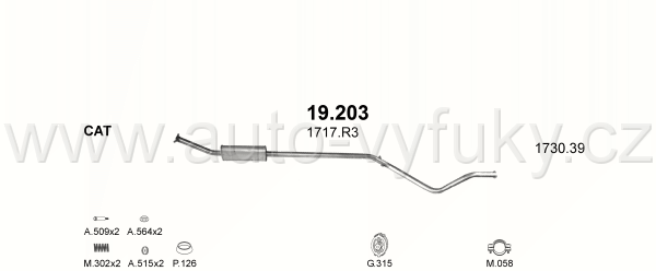 PEUGEOT 307 CC 1.6 4/2006-0/2008 1587ccm 81kW / 110HP KAT 1.6i 16V