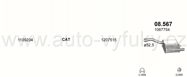 FORD FOCUS 1.6 HATCHBACK 8/1999-9/2004 1596ccm 74kW / 100HP KAT 1.6i 16V