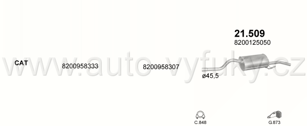 RENAULT THALIA II 1.5 D SEDAN 9/2008-0/0 1461ccm 47-62kW / 64-85HP KAT 1.5 dCi