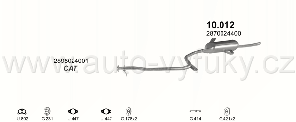 HYUNDAI PONY 1.3 SEDAN 8/1989-10/1994 1298ccm 50kW / 68HP KAT X2