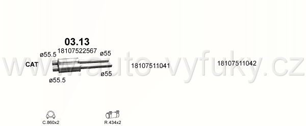 BMW 7 E65 4.4 SEDAN 11/2001-10/2003 4398ccm 245kW / 333HP KAT 4.4i