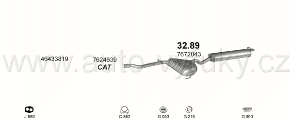 LANCIA DEDRA 1.6 SEDAN 0/1989-7/1994 1581ccm 57kW / 77HP KAT 1.6 i.e. Monojetronic