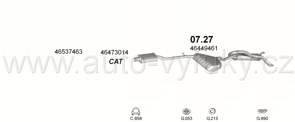 LANCIA DELTA 1.6 HATCHBACK 12/1997-12/1999 1581ccm 66-76kW / 90-103HP KAT 1.6 i.e. 16V