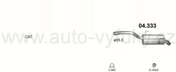 CITROEN C8 3.0 7/2002-0/2011 2946ccm 150kW / 204HP KAT 3.0 16V