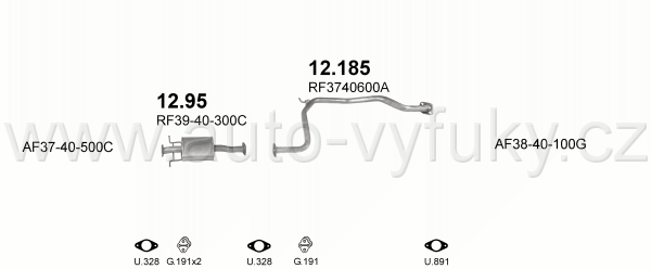 MAZDA 626 2.0 D KOMBI 3/1988-9/1997 1998ccm 47kW / 64HP 2.0 Diesel