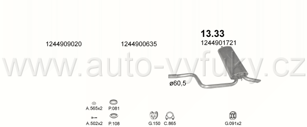 MERCEDES E220 - T124 2.2 KOMBI 10/1992-5/1996 2199ccm 110kW / 150HP KAT T124 E220