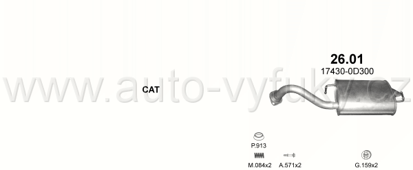 TOYOTA COROLLA 1.6 HATCHBACK 5/2004-9/2006 1598ccm 81kW / 110HP KAT 1.6i 16V