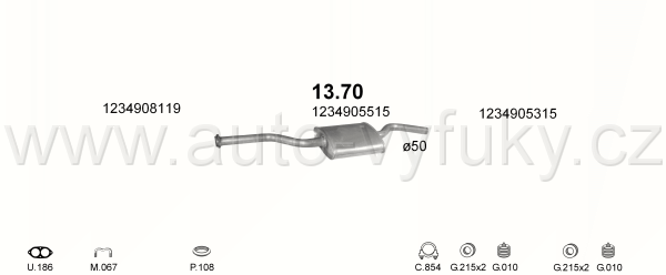 MERCEDES 200 - W123 2.0 SEDAN 7/1980-0/1985 1998ccm 80kW / 109HP W123 200