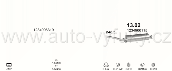 MERCEDES 230 - C123 2.3 COUPE 0/1977-6/1980 2307ccm 80kW / 109HP C123 230