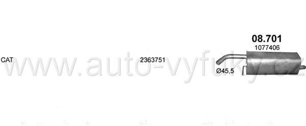 FORD ECOSPORT II 1.0 10/2013-10/2017 998ccm 92kW / 125HP KAT 1.0 Turbo 12V