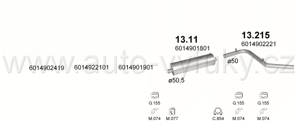 MERCEDES 310 2.3 CHASSIS CAB 0/1980-0/1989 2277ccm 63kW / 86HP 3050MM/3350MM/3700MM