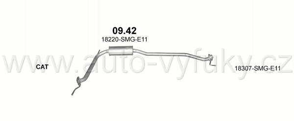 HONDA CIVIC 1.4 HATCHBACK 10/2005-9/2008 1339ccm 63kW / 86HP KAT 1.4i 16V