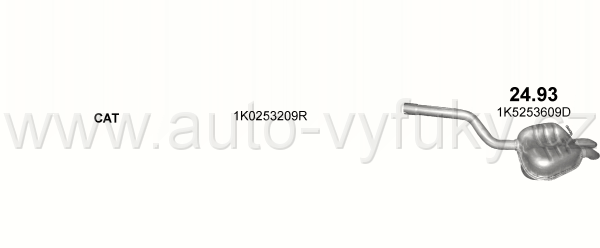 VOLKSWAGEN JETTA III 2.0 SEDAN 5/2005-6/2008 1984ccm 110kW / 150HP KAT 2.0 FSi