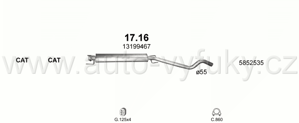 OPEL ASTRA H 2.0 CABRIO 9/2005-0/0 1998ccm 125-147kW / 170-200HP KAT 2.0 Turbo TwinTop