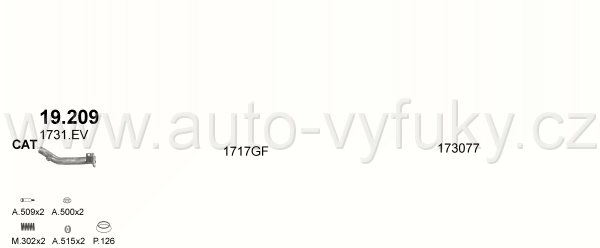 PEUGEOT 206 1.4 HATCHBACK, KOMBI 0/2006-4/2008 1360ccm 55kW / 75HP KAT 1.4i