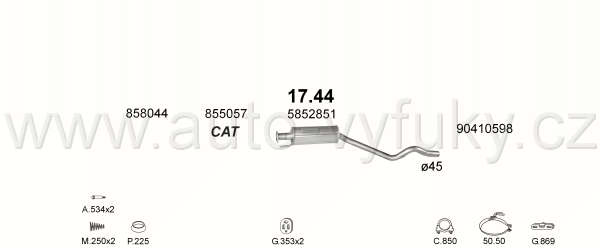 OPEL ASTRA F 1.4 HATCHBACK 9/1991-0/1996 1389ccm 60kW / 82HP KAT 1.4i GT AUT