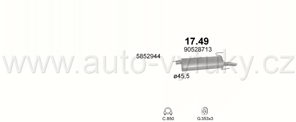 OPEL ASTRA F 1.6 CABRIO 0/1996-3/1998 1598ccm 55kW / 75HP KAT AUT