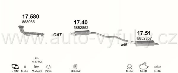 OPEL ASTRA F 1.6 KOMBI, VAN 8/1994-0/1995 1598ccm 73kW / 99HP KAT 1.6i 16V AUT