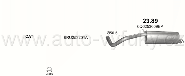 SKODA FABIA 1.6 HATCHBACK 6/2010-11/2014 1598ccm 77kW / 105HP KAT 1.6i