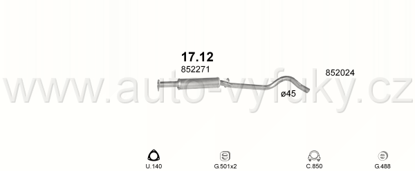 OPEL CORSA A 1.6 HATCHBACK 10/1988-0/1990 1598ccm 55kW / 75HP KAT GSI