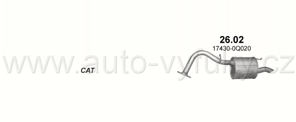TOYOTA YARIS 1.0 8/2005-12/2012 998ccm 52kW / 71HP KAT 1.0i 12V Made in France