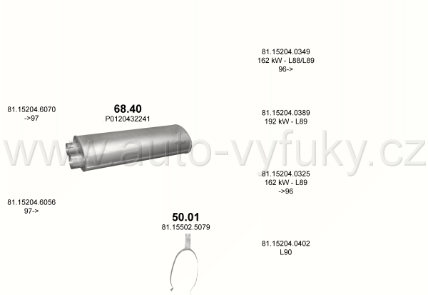 MAN M2000L 6.9 Samoch�d skrzyniowy (Rigid) 0/1995-0/0 6871ccm 162-191kW / 220-260HP D0826 LFL L80/L82/L84/L86/L87/L88/L89/L90