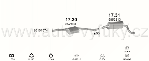OPEL OMEGA A 2.4 SEDAN 0/1988-0/1994 2409ccm 92kW / 125HP KAT 2.4i