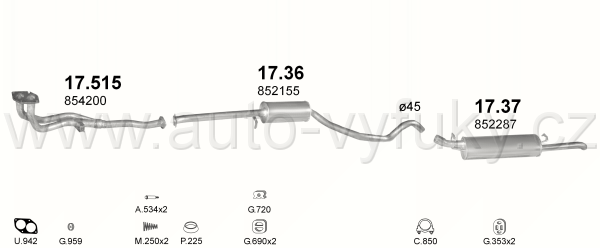OPEL VECTRA A 1.4 SEDAN 7/1988-8/1992 1396ccm 55kW / 75HP MAN.