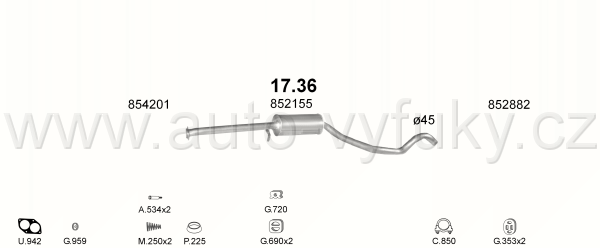 OPEL VECTRA A 1.6 SEDAN 7/1988-8/1992 1598ccm 60kW / 82HP AUT.