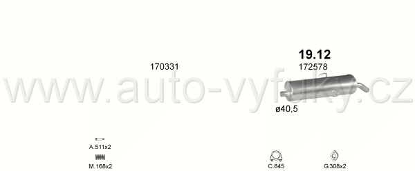 PEUGEOT 205 1.0 HATCHBACK 2/1983-9/1986 954ccm 33kW / 45HP L, GL, GR, XE, XL, XR