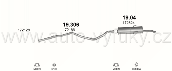 PEUGEOT 405 1.9 D SEDAN, KOMBI 7/1989-11/1996 1905ccm 47-52kW / 64-71HP KAT GLD, GRD, GLX