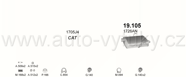 PEUGEOT 406 1.9 D SEDAN 10/1995-0/1998 1905ccm 68kW / 92HP KAT 1.9 Turbo Diesel