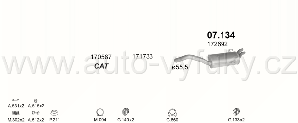 PEUGEOT 806 2.0 VAN 9/1994-0/2002 1998ccm 110kW / 150HP KAT TURBO CT
