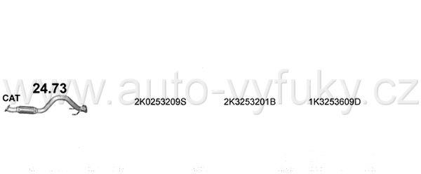 VOLKSWAGEN CADDY MAXI III 1.2 9/2010-5/2015 1197ccm 63-77kW / 86-105HP KAT 1.2 TSi