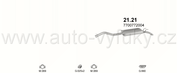 RENAULT R21 2.2 SEDAN 6/1986-0/1994 2165ccm 79kW / 107HP KAT GTX, TXE, RX, TI