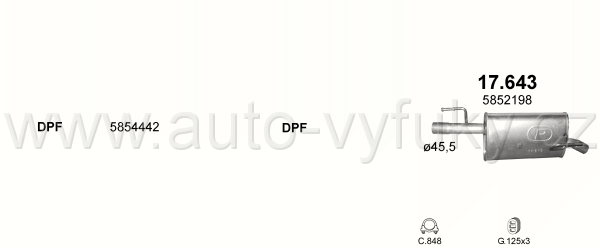 OPEL MERIVA A 1.3 D 8/2005-5/2010 1248ccm 55kW / 75HP KAT 1.3 CDTi Turbo Diesel