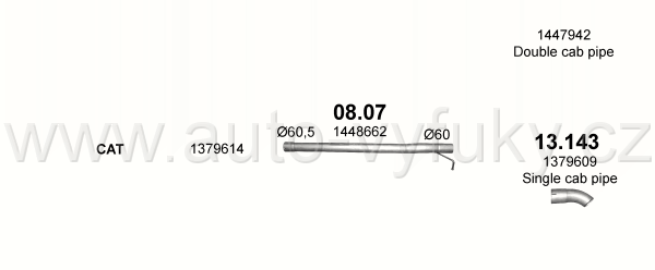 FORD TRANSIT 2.4 D CHASSIS CAB 4/2006-0/0 2402ccm 74-85-103kW / 100-115-140HP KAT 2.4 TDCi Turbo Diesel