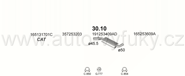 VOLKSWAGEN JETTA II 1.8 SEDAN 8/1989-10/1991 1781ccm 79kW / 107HP KAT GTI