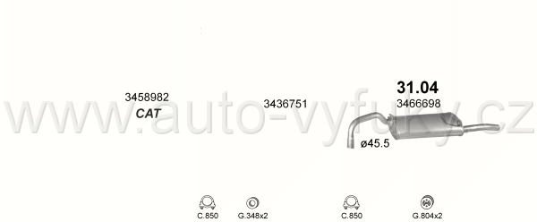 VOLVO 440 1.7 LIFTBACK 9/1988-2/1992 1721ccm 64kW / 87HP KAT DL, GL, GLE