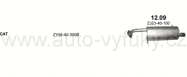 MAZDA 2 1.5 7/2007-7/2010 1498ccm 76kW / 103HP KAT 1.5i