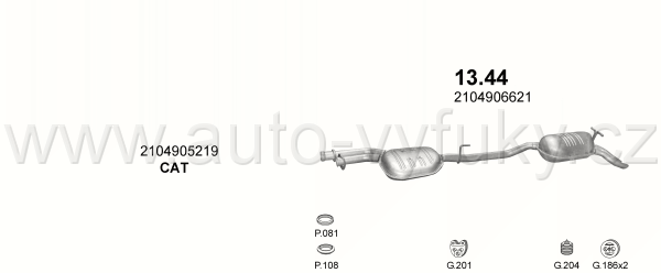 MERCEDES E280 - W210 2.8 SEDAN 6/1995-6/1997 2799ccm 142kW / 193HP KAT W210 - E KLASSE