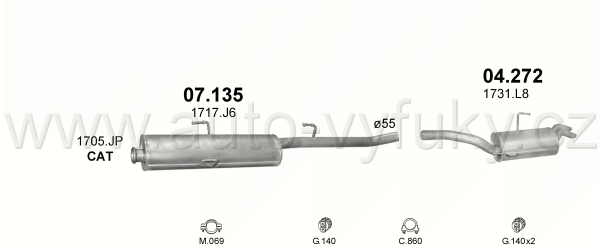 PEUGEOT 806 2.0 D VAN 5/2000-0/2002 1997ccm 81kW / 110HP KAT 2.0 HDi Turbo Diesel