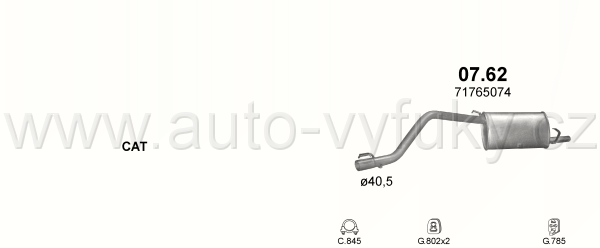 FIAT PANDA 1.0 HATCHBACK 9/1986-5/1992 999ccm 33kW / 45HP KAT 1.0 45 i.e.
