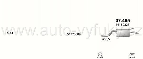 FIAT IDEA 1.3 12/2005-9/2006 1251ccm 51kW / 70HP KAT 1.3 MJTD Turbo Diesel