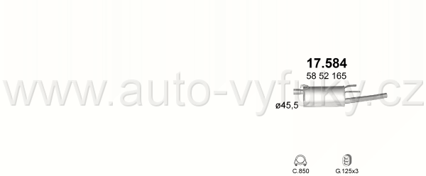 OPEL CORSA C 1.7 D 10/2001-7/2004 1686ccm 55kW / 75HP KAT 1.7 DTi Combo Turbo Diesel