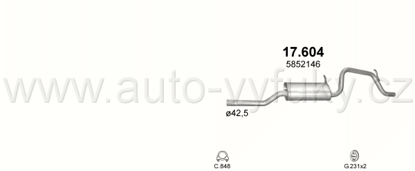 OPEL AGILA A 1.2 9/2000-4/2008 1199ccm 55-59kW / 75-80HP KAT 1.2i -16V
