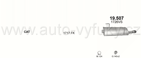 PEUGEOT 206 2.0 HATCHBACK 1/1999-0/2007 1997ccm 101kW / 137HP KAT 2.0i 16V