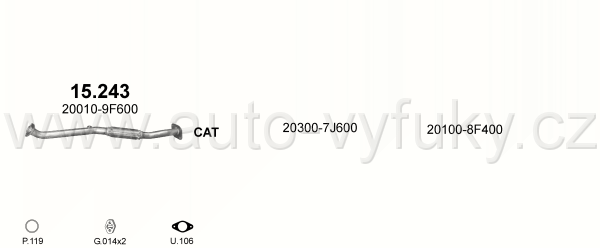 NISSAN PRIMERA 1.8 KOMBI 6/1999-1/2002 1769ccm 82kW / 112HP KAT 1.8i 16V