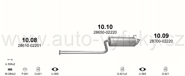 HYUNDAI ATOS 1.0 12/1997-7/2003 999ccm 40kW / 54HP KAT 1.0